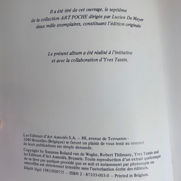 Boland Van De Weghe Book French - Picture 3 of 6